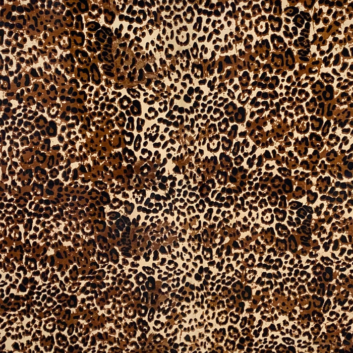 PROMO Brazilian Tan Cowhide with Reddish Brown and Black Leopard Print (BRLP033)