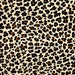 Closeup of this Beige, Brazilian Cowhide, showing a brown and black, Leopard Print (BRLP068)