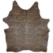 Large Brazilian Light Brown Cowhide w/ Leopard Print - 7'9" x 5'11" (BRLP073)