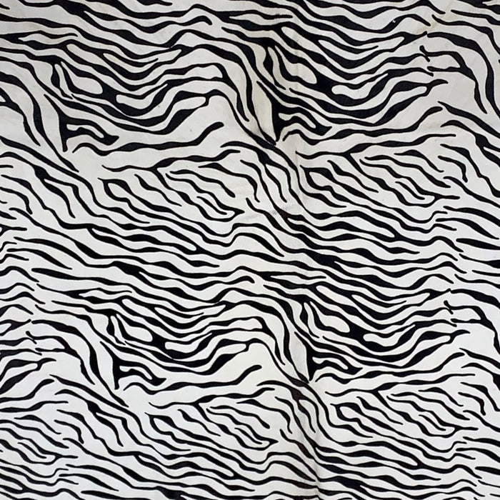 PROMO Large Off-White Brazilian Cowhide with Black Baby Zebra Print (BRZP013)