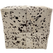 Cowhide Cube - Brown Acid Wash on Off-White - 17" x 17" x 17" (CUBE074)