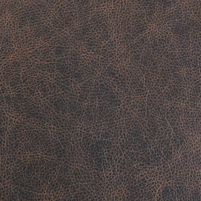 Fargo Texas Upholstery Leather: dark brown with a golden brown, distressed appearance