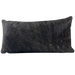 Lumbar Pillow - Dark Grey Cowhide - 24" x 12" (LPIL030)