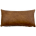 Lumbar Pillow - Two Tone Brown Leather - 24" x 12" (LPIL090)
