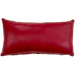 Lumbar Pillow - Red Leather - 24" x 12" (LPIL092)