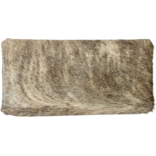 Lumbar Pillow Cover - Dark Brown and Light Tan Brindle Cowhide - 24" x 11.5" (LPILC045)
