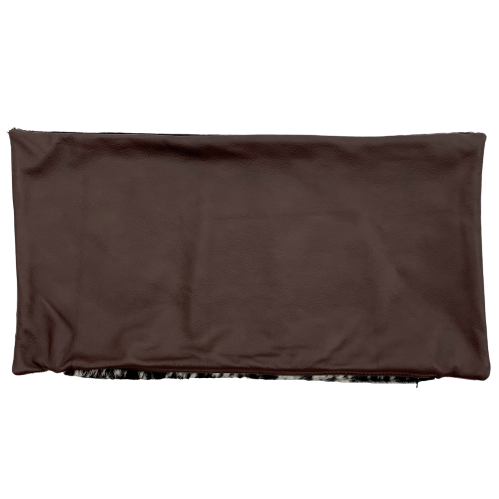 Lumbar Pillow Cover - Brown Leather - 24" x 12" (LPILC074)