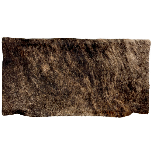 Lumbar Pillow Cover - Black and Brown Brindle Cowhide - 24" x 12" (LPILC078)