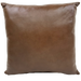 Two Tone Brown Leather Pillow - 18" x 18" (PIL074)