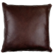 Two-Tone Brown Leather on one side - 18" x 18" (PIL097)