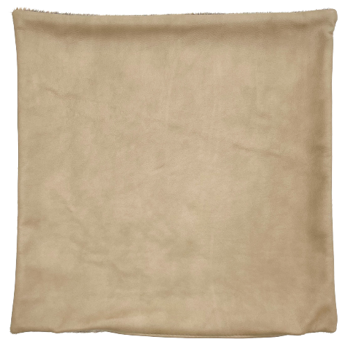 Square Pillow Cover - Tan Leather (PILC129)