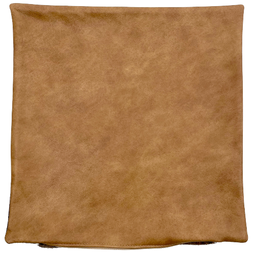 Square Pillow Cover - Two Tone Brown Leather (PILC131)