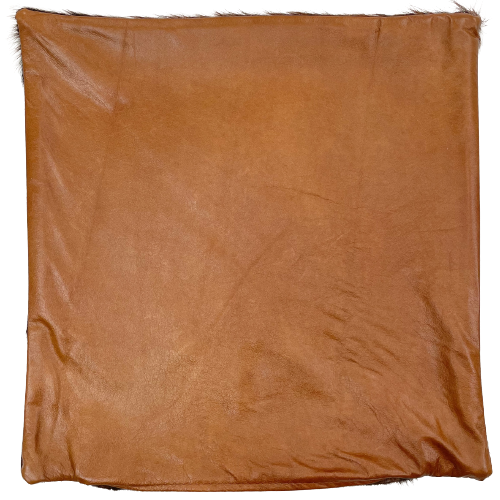 Square Pillow Cover - Golden Brown Leather (PILC138)