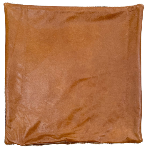 Square Pillow Cover - Golden Brown Leather (PILC139)