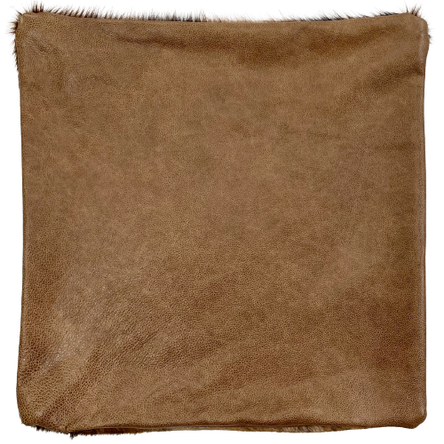 Square Pillow Cover - Two Tone Brown Pebble Leather - 18" x 18" (PILC149)